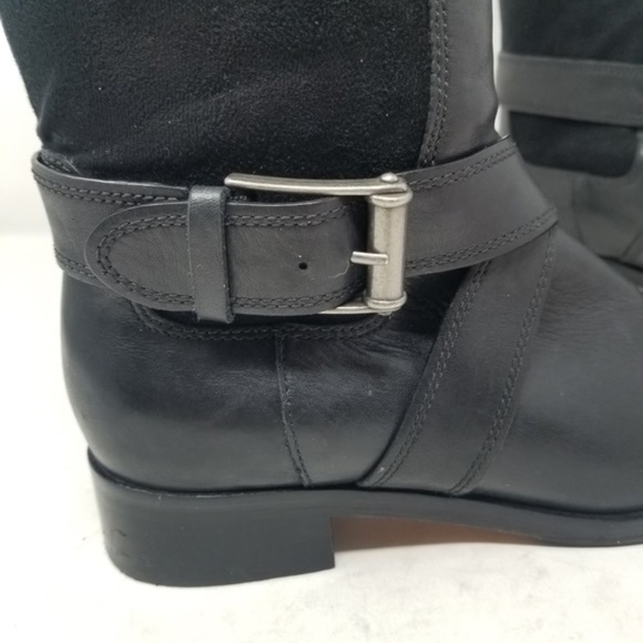 Cole Haan Nike Air Black Leather Tall Riding Boots Size 6 - Picture 8 of 8